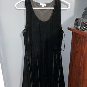 Cotton On Velvet Black Mini Dress